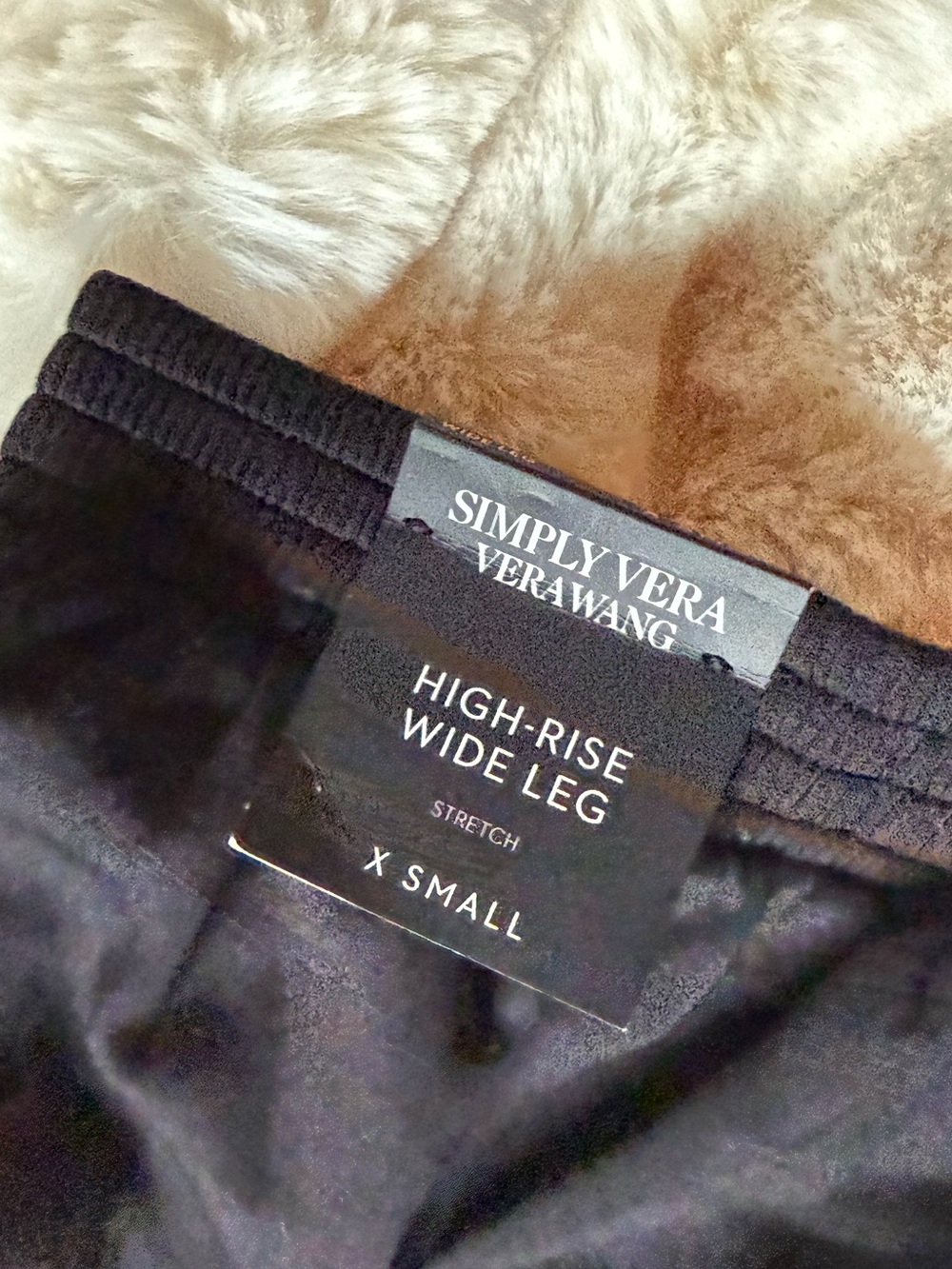 Simply Vera Vera Wang Black Wide Leg High-Rise Pants